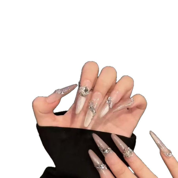 Exquisite Crystal-Embellished Press-On Nails Kalsten