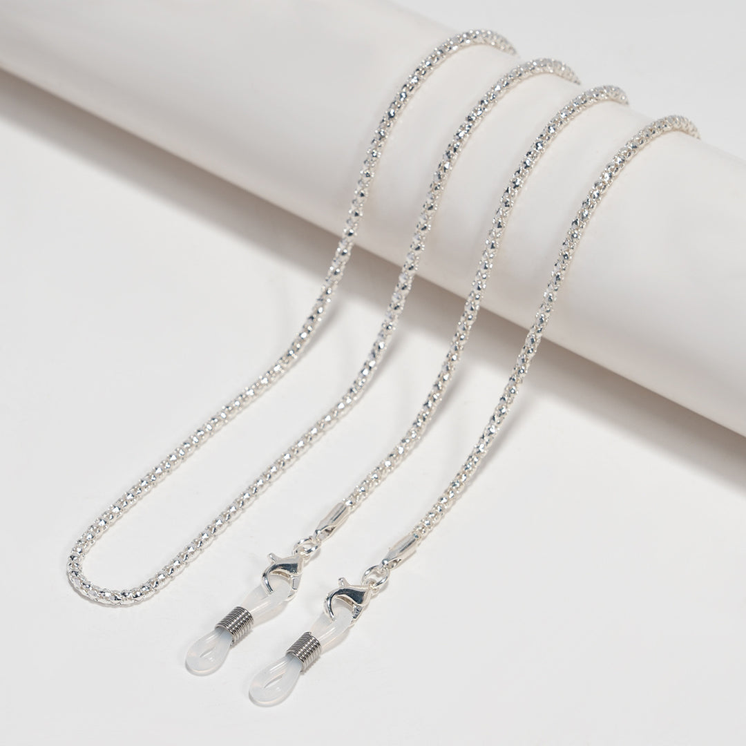 Elegant Silver-Plated Eyewear Chain Kalsten