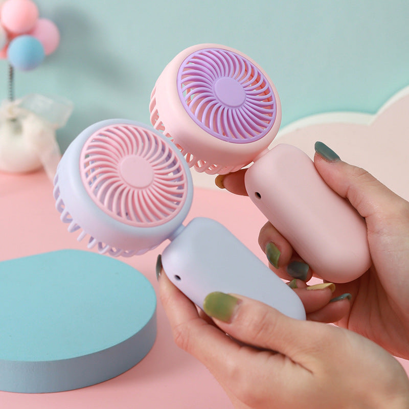 Women's Portable Handheld Fan with USB Charging Function and Adjustable Tilt Angle Kalsten