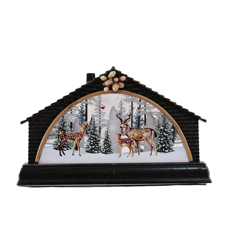 Decorative Lighted Christmas Village Scene