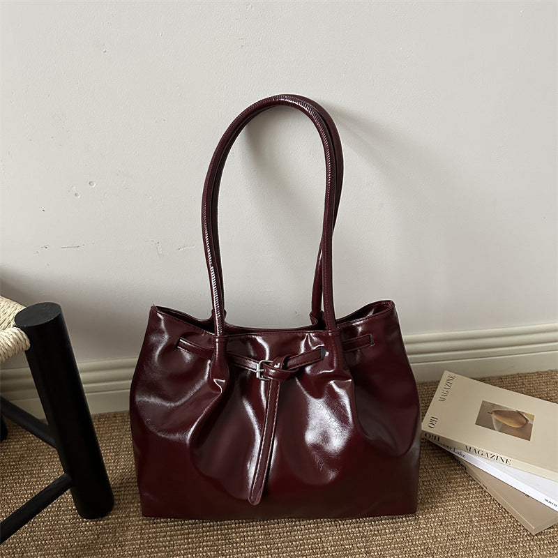Elegant Glossy Handheld Tote Bag