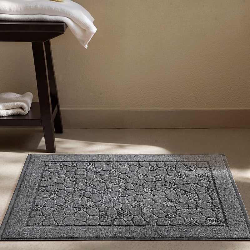 Soft Textured Round Bath Mat Kalsten