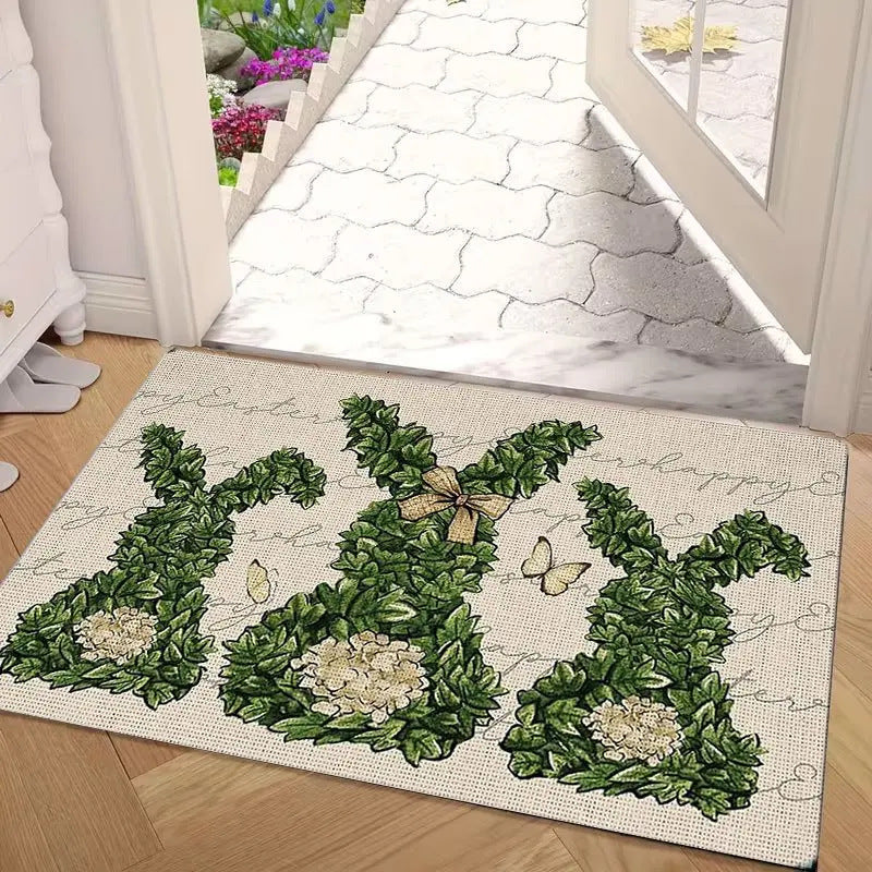 Decorative Bee-Themed Kitchen Mat