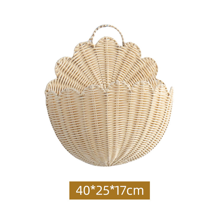 Handcrafted Basket in Shell Design Kalsten