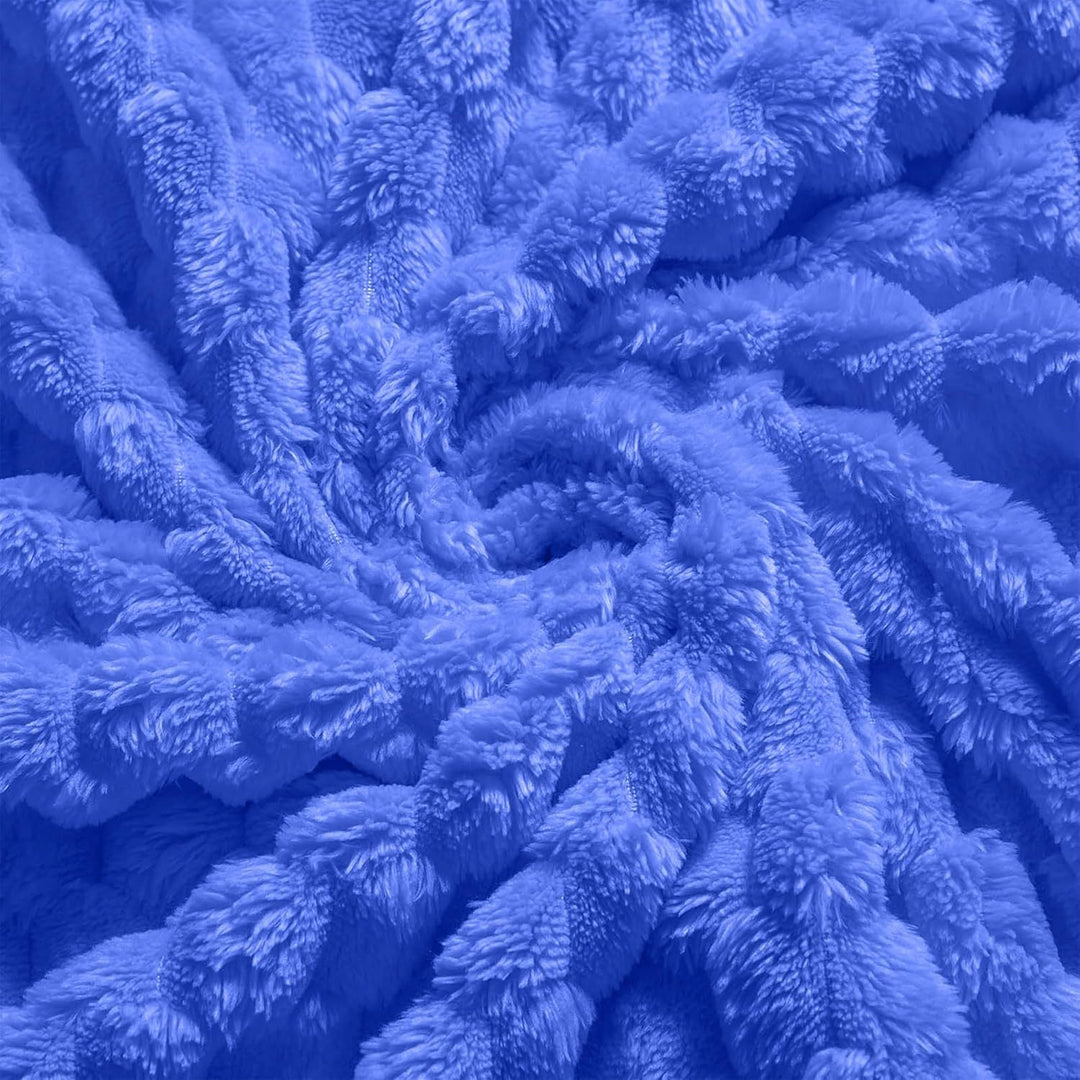 Luxurious Plush Popcorn Texture Throw Blanket