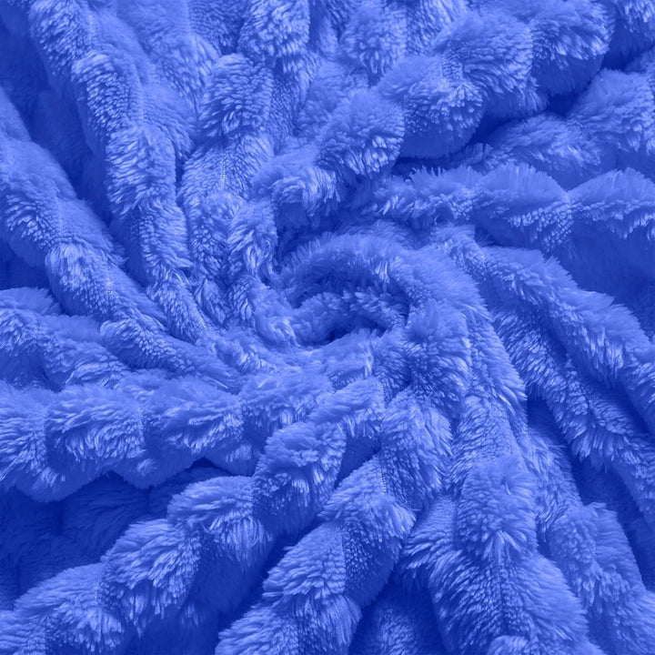 Luxurious Plush Popcorn Texture Throw Blanket