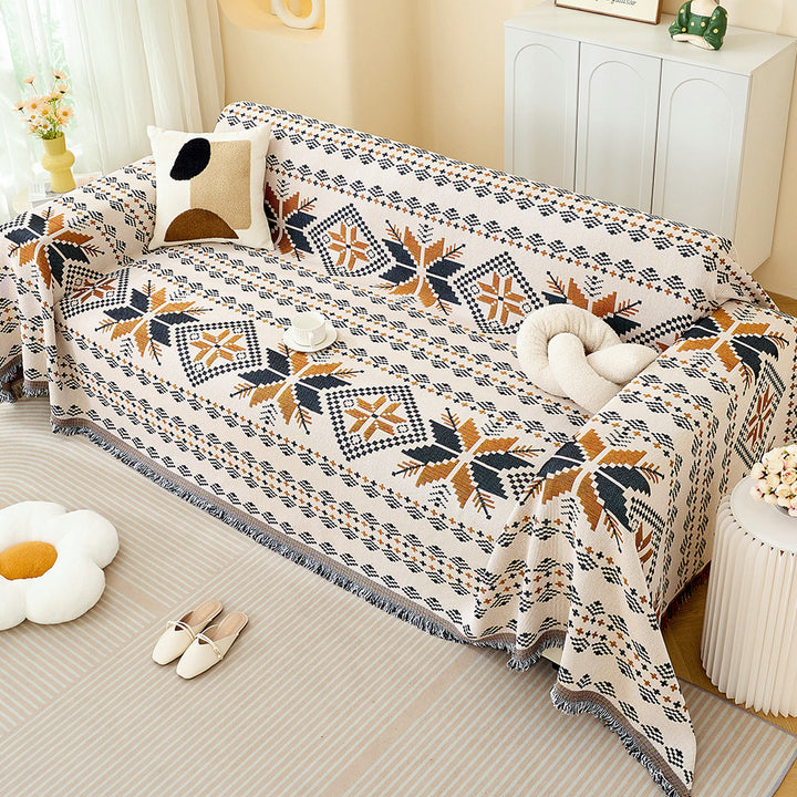 Playful Cartoon Print Sofa Throw Blanket