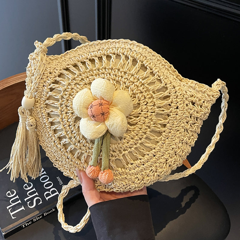 Hand-knotted flower-shaped bag Kalsten