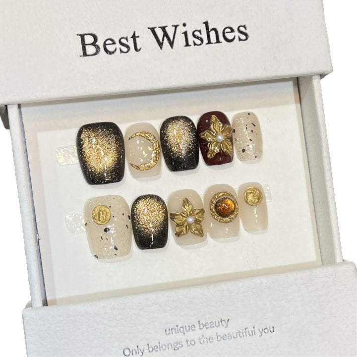 Unique Decorative Press-On Nail Set Kalsten