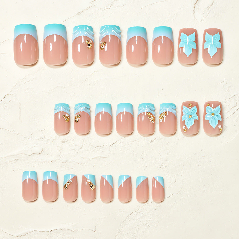 Artistic Floral Acrylic Nail Art Tips Kalsten