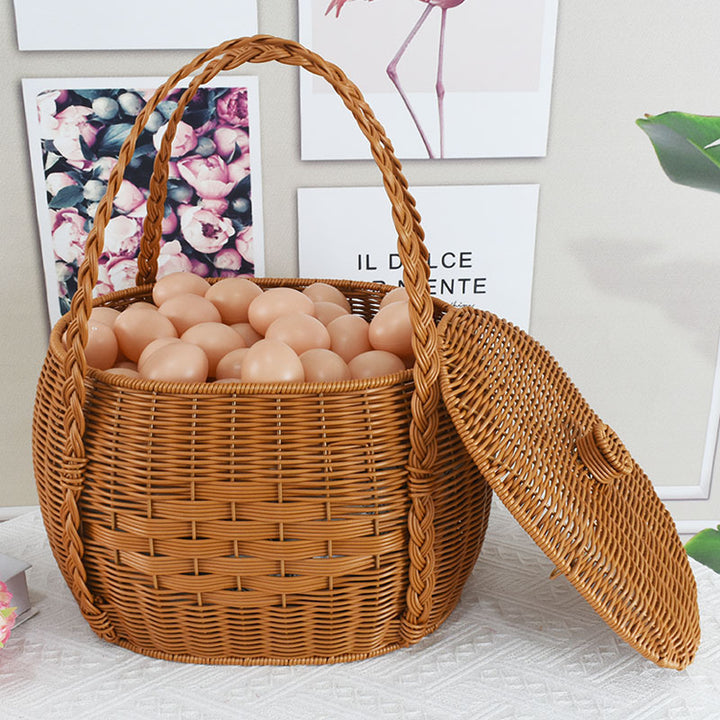 Handcrafted Wicker Storage Basket Kalsten