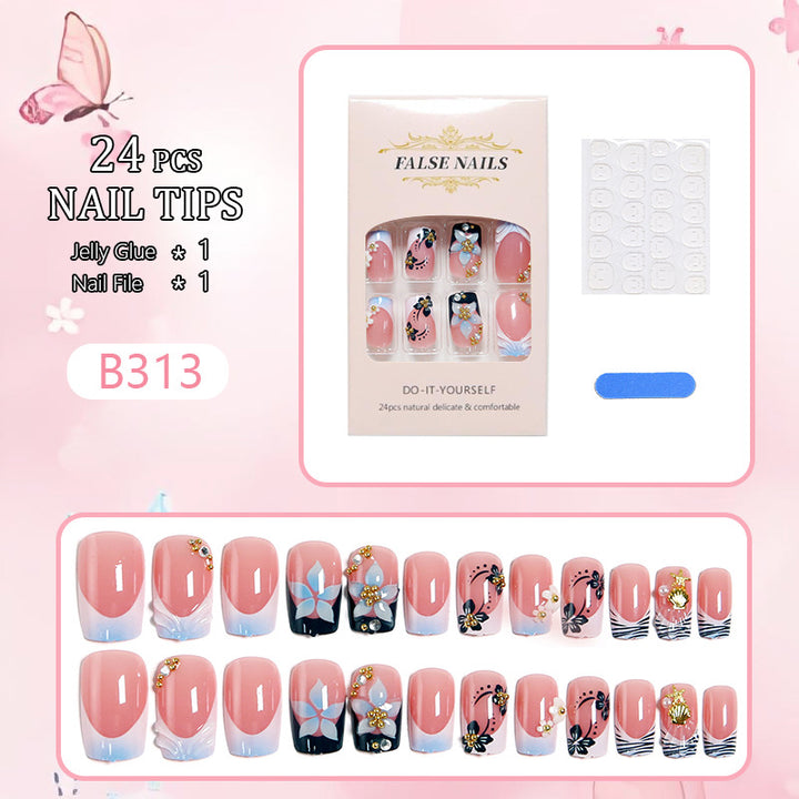 Creative Nail Art Set with Flower and Butterfly Design Kalsten