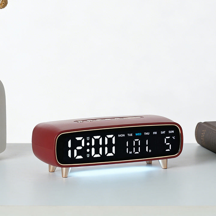 Digital alarm clock with multifunctional temperature and date display Kalsten