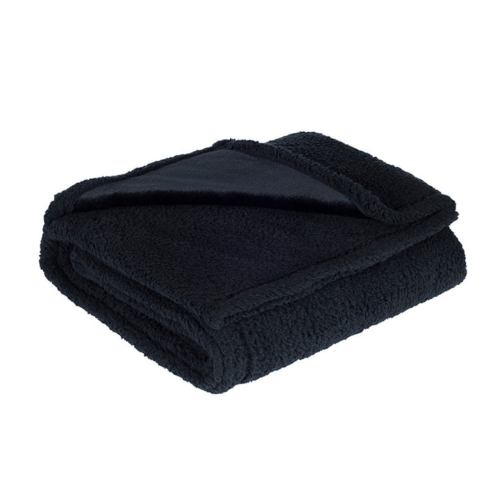 Oversized Reversible Plush Faux Fur Sherpa Throw Blanket