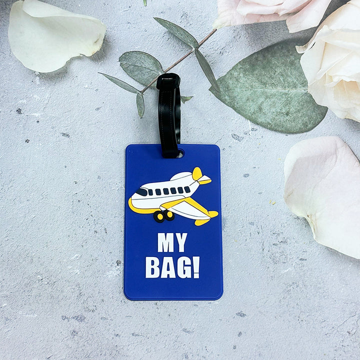 Airplane-Themed Luggage Tag Kalsten