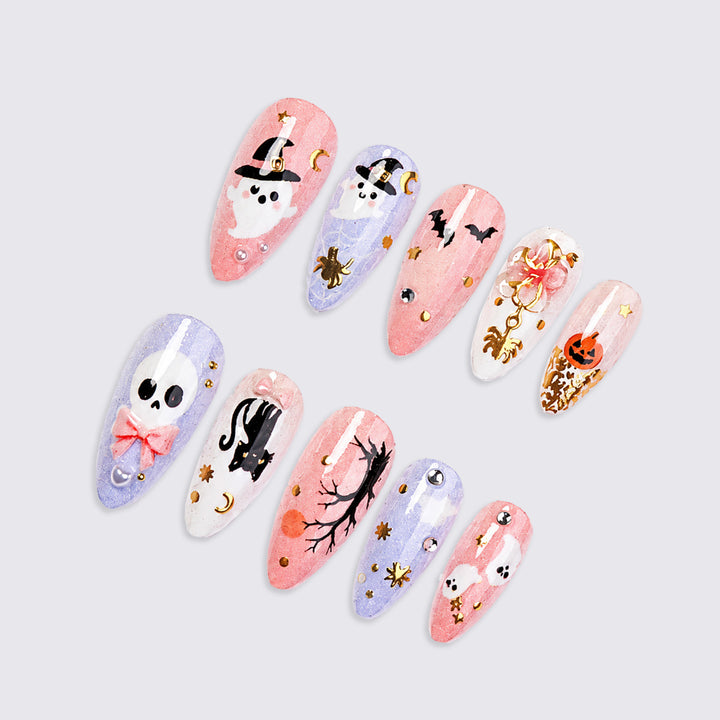 Halloween-Themed Press-On Nail Art Set Kalsten 1788495348