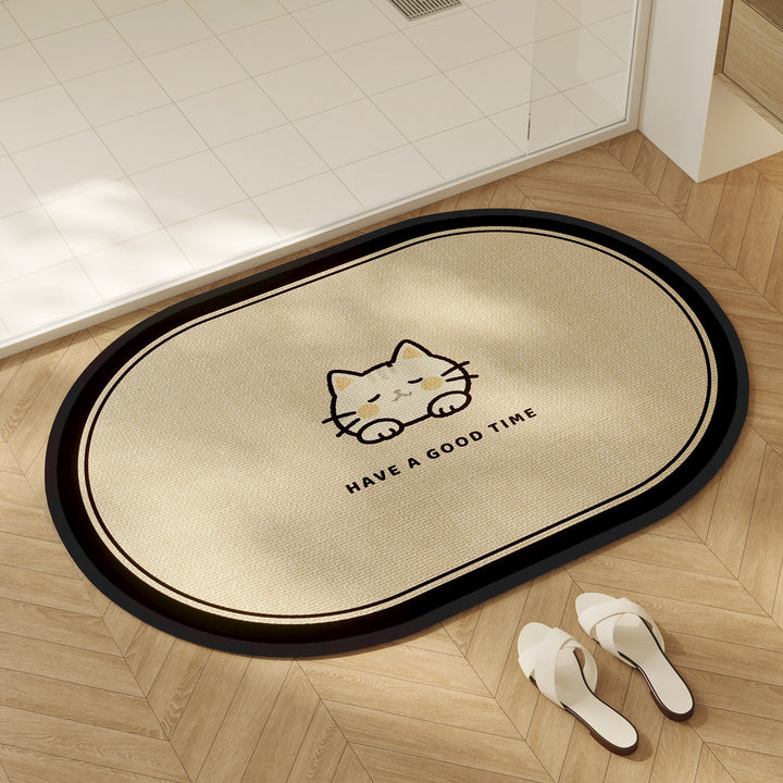 Playful Dog-Themed Area Mat