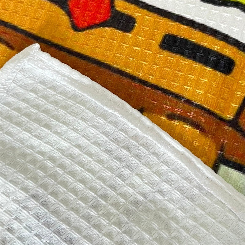 Artistic Cartoon-Themed Throw Blanket