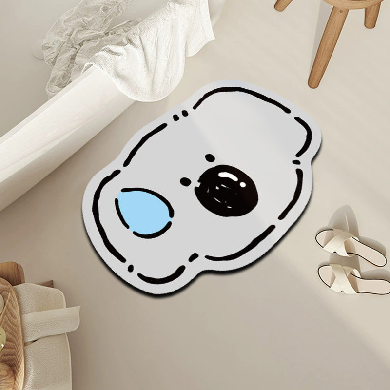 Cute Dog-Shaped Bath Mat