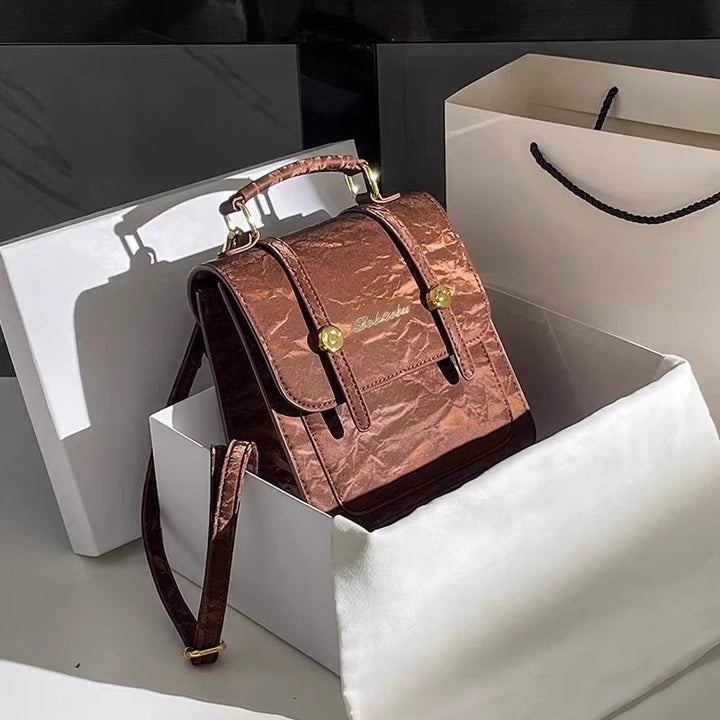 Vintage-Inspired Structured Mini Backpack Kalsten