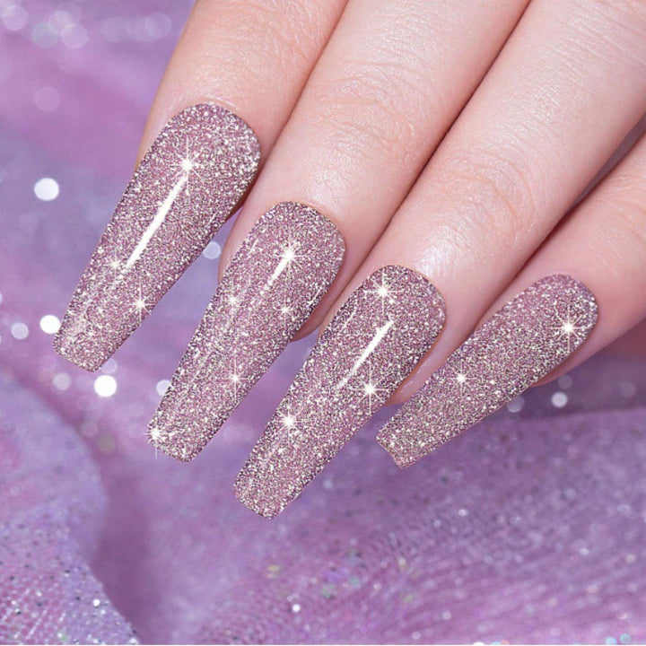 Glamorous Glittering Press-On Nail Tips Kalsten
