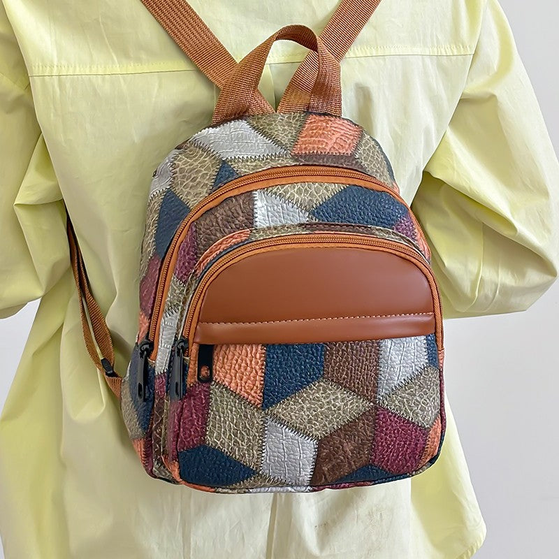 Geometric Patterned Fashion Backpack Kalsten