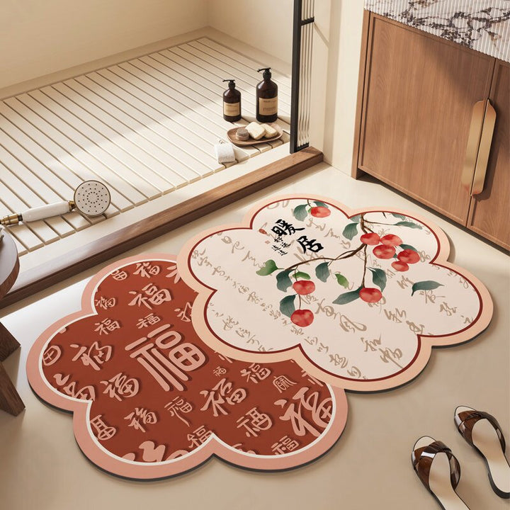 Playful Bear-Themed Plush Bath Mat