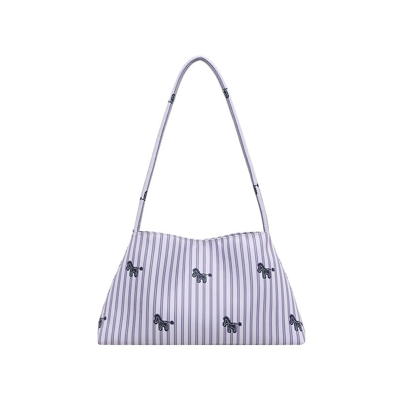 WoChic Embroidered Striped Shoulder Bag Kalsten