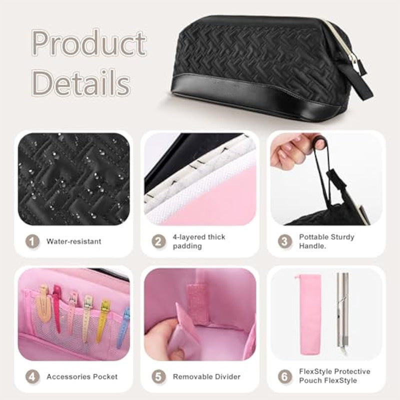 Cosmetic Organizer Bag with Multifunctional Compartments Kalsten