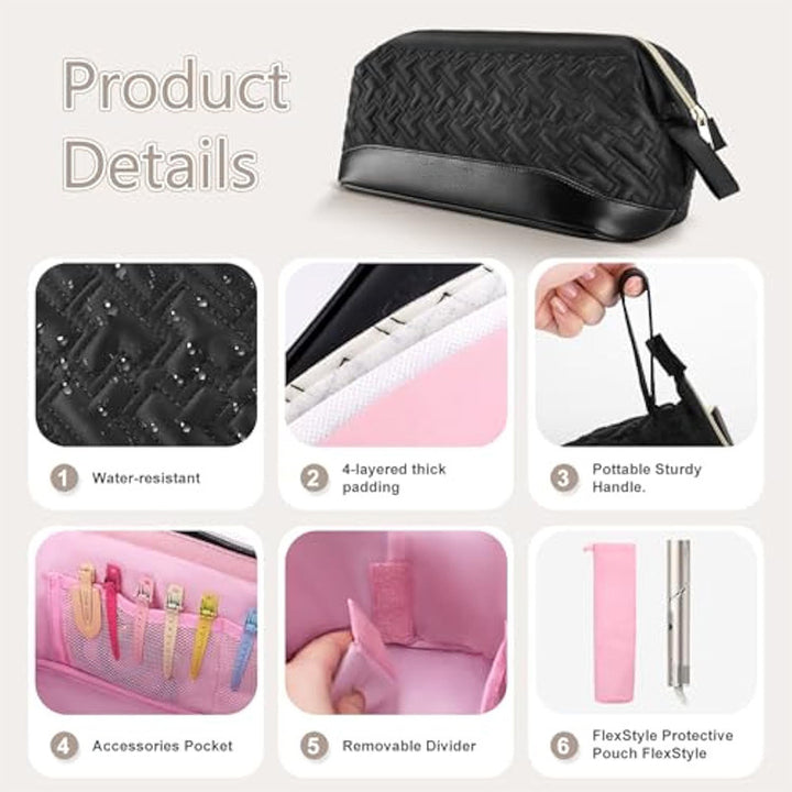 Cosmetic Organizer Bag with Multifunctional Compartments Kalsten