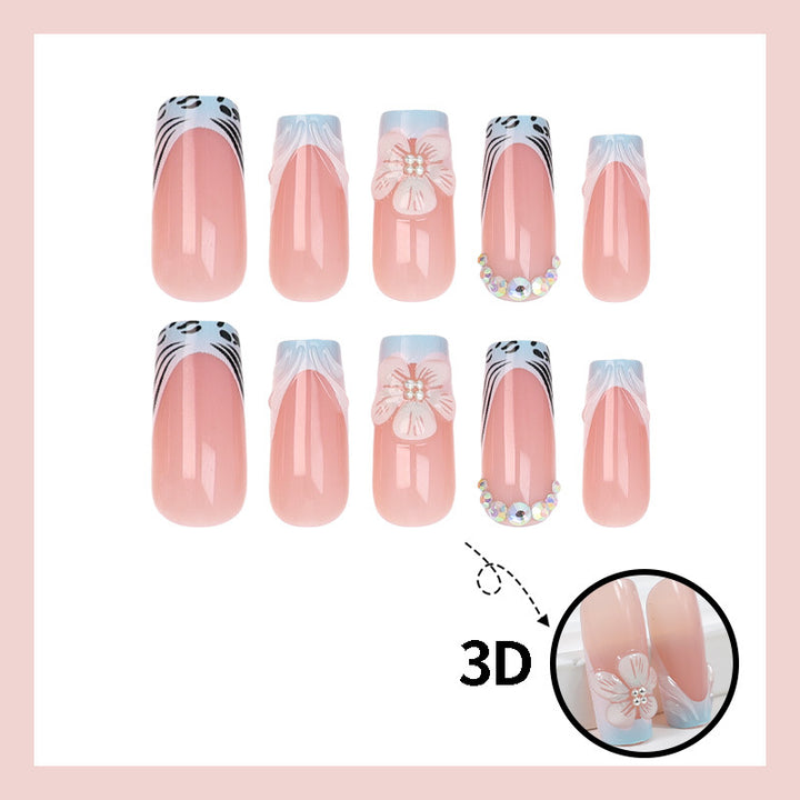 Nail art set with floral and trendy designs Kalsten