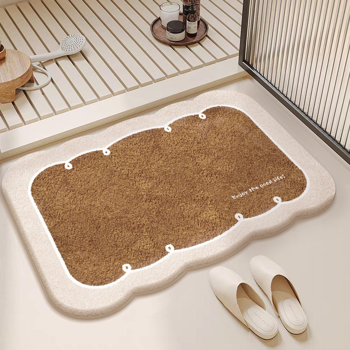 Plush Cloud-Shaped Bath Mat