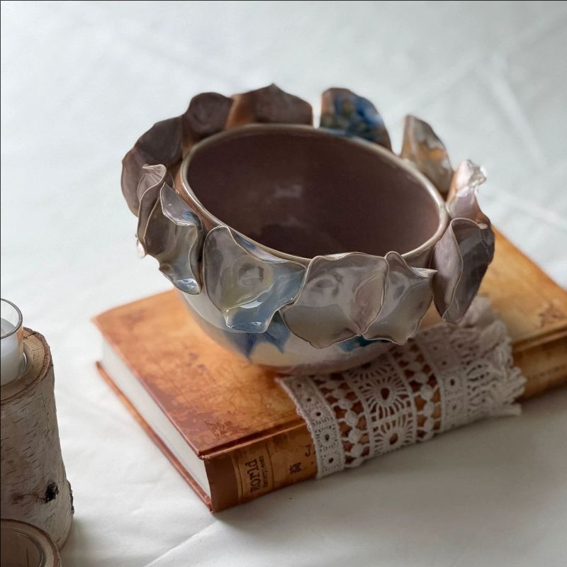Artistic Decorative Petal Serving Bowl