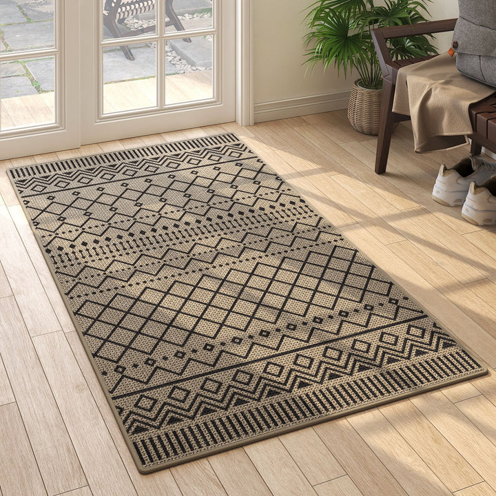 Geometric Pattern Indoor Outdoor Area Mat Kalsten