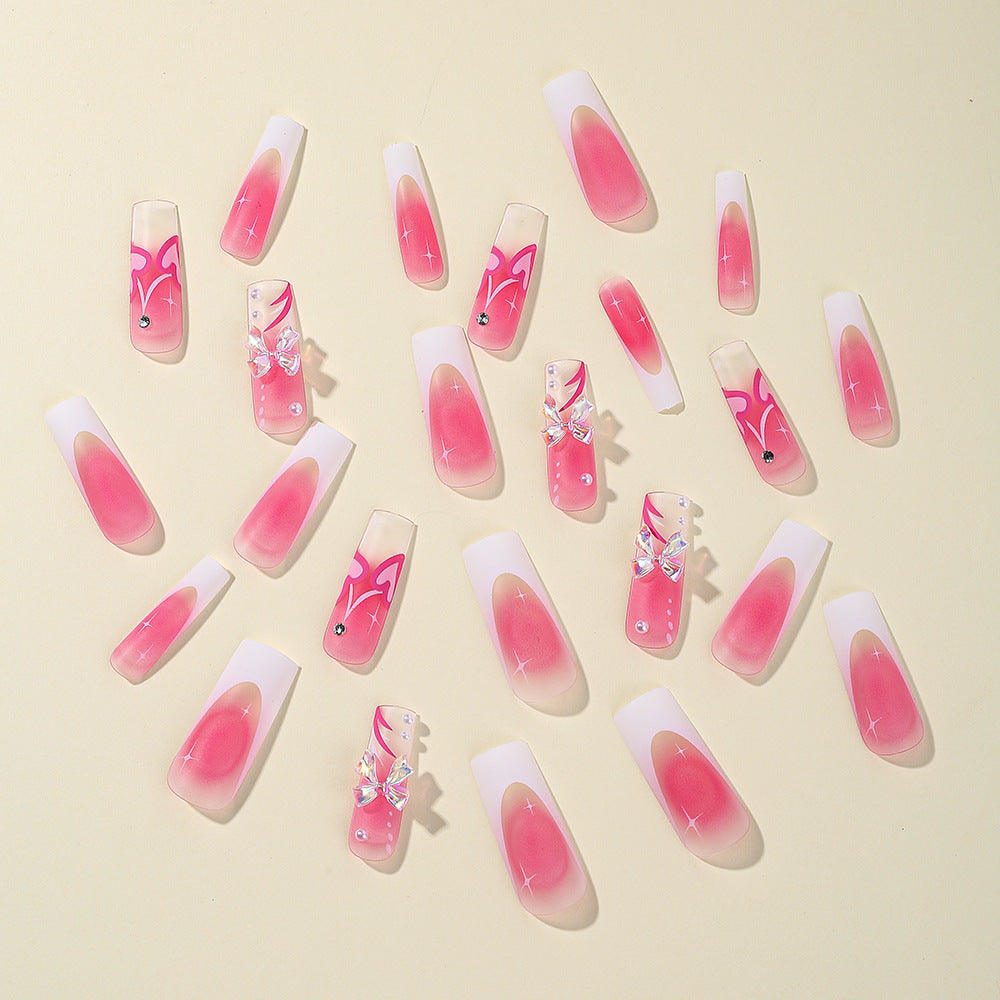 Creative 3D Heart-Design Nail Art Extensions Kalsten