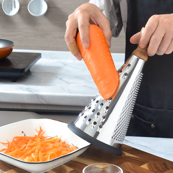 Ergonomic stainless steel kitchen grater with non-slip handle Kalsten