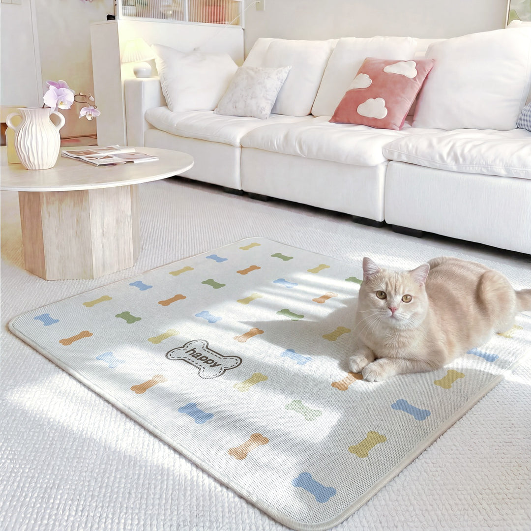 Playful Cat-Themed Area Mat Kalsten