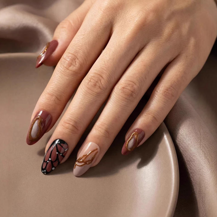 Artistic Textured Press-On Nail Designs Kalsten