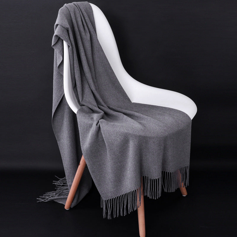 Luxurious Cashmere-Blend Throw Blanket