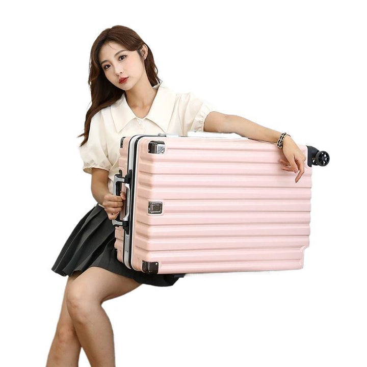 Hard-shell suitcase with double safety lock and sturdy rolling system Kalsten