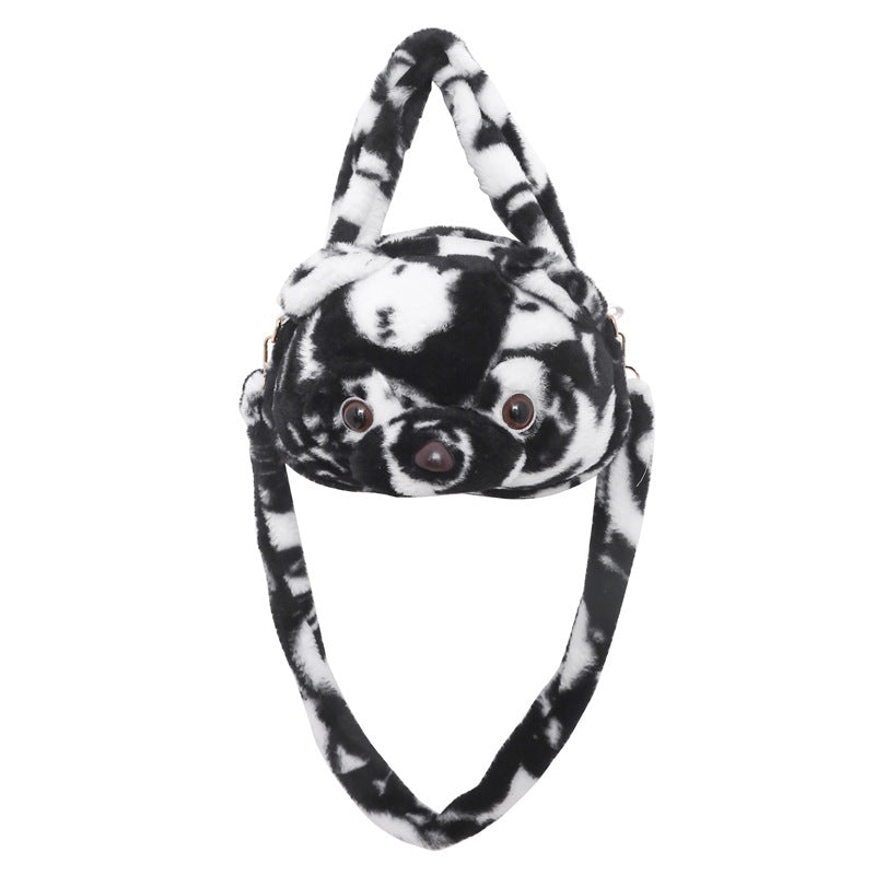 Playful Plush Animal-Themed Handbag