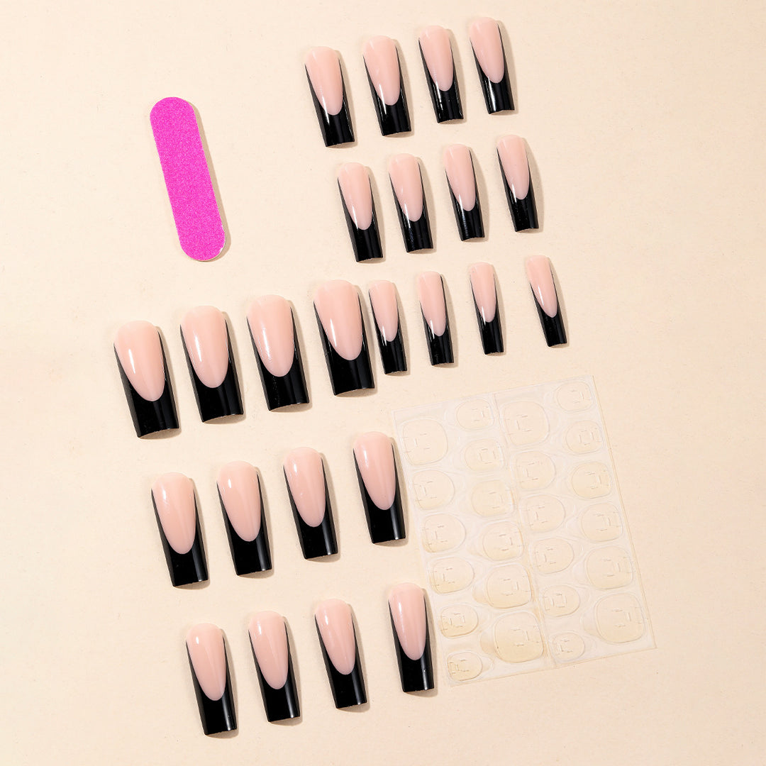 Elegant Ombre French Tip Acrylic Nails Kalsten