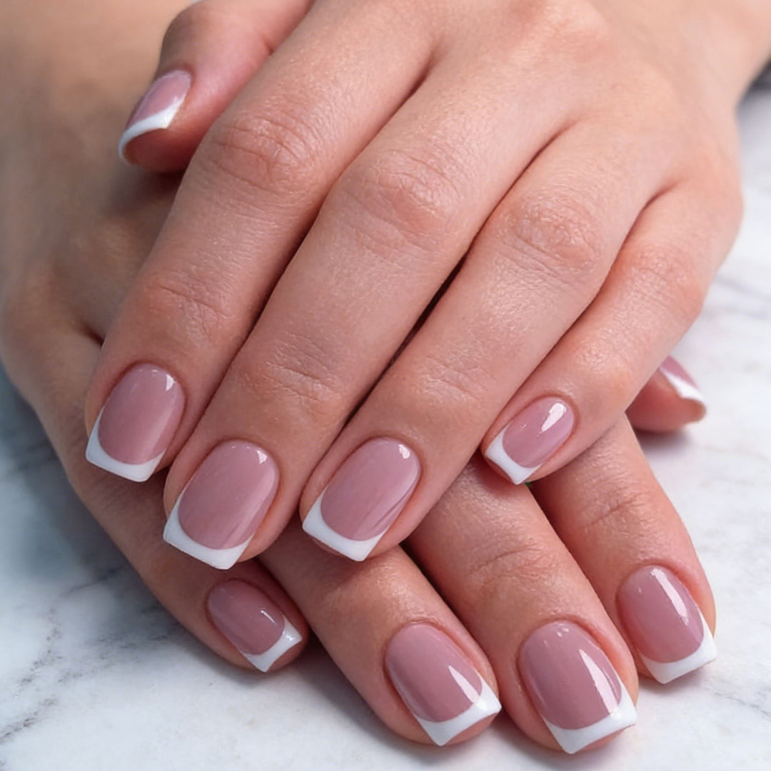 French Tip Gel Nail Enhancements Kalsten