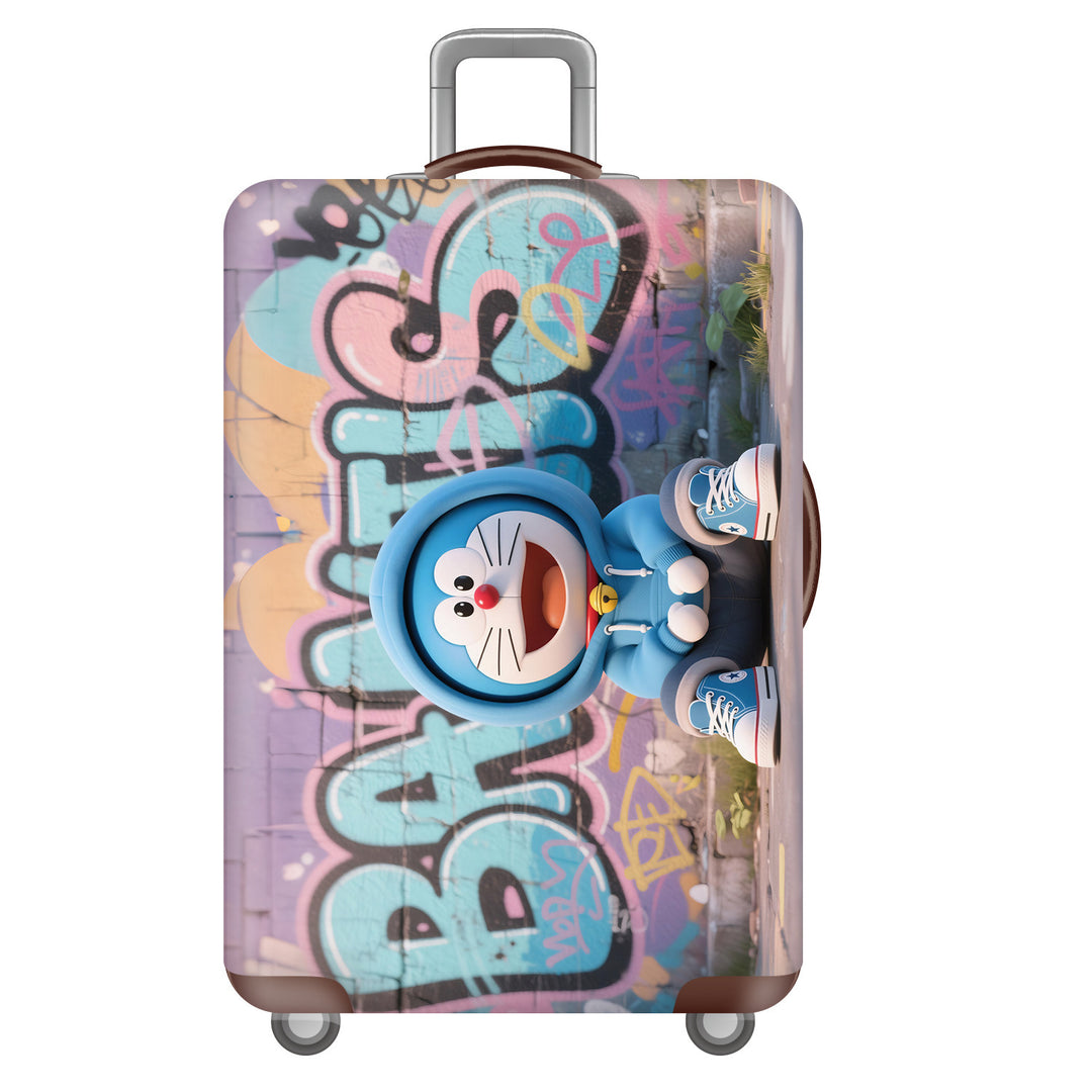 Unisex hard-shell suitcase with cheerful dinosaur motif Kalsten