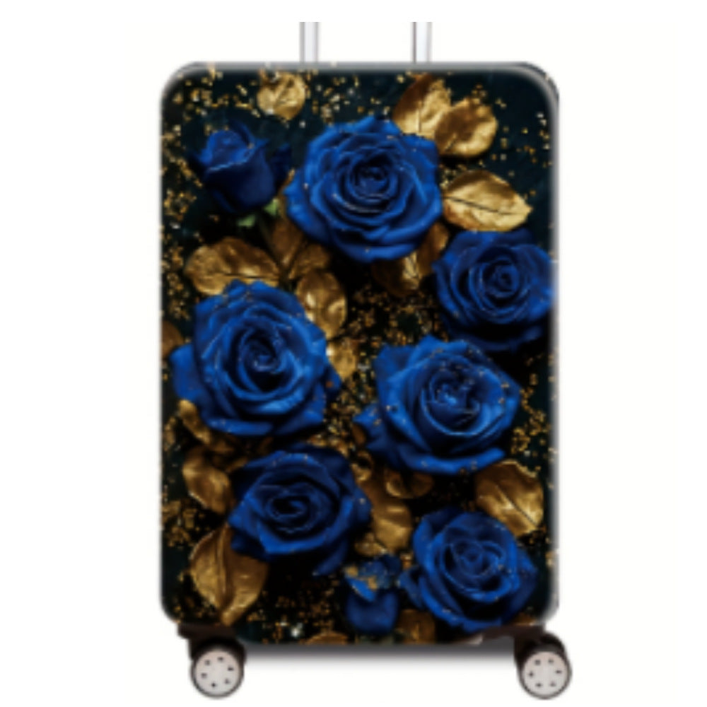 Women's hard-shell travel suitcase with elegant lotus design Kalsten