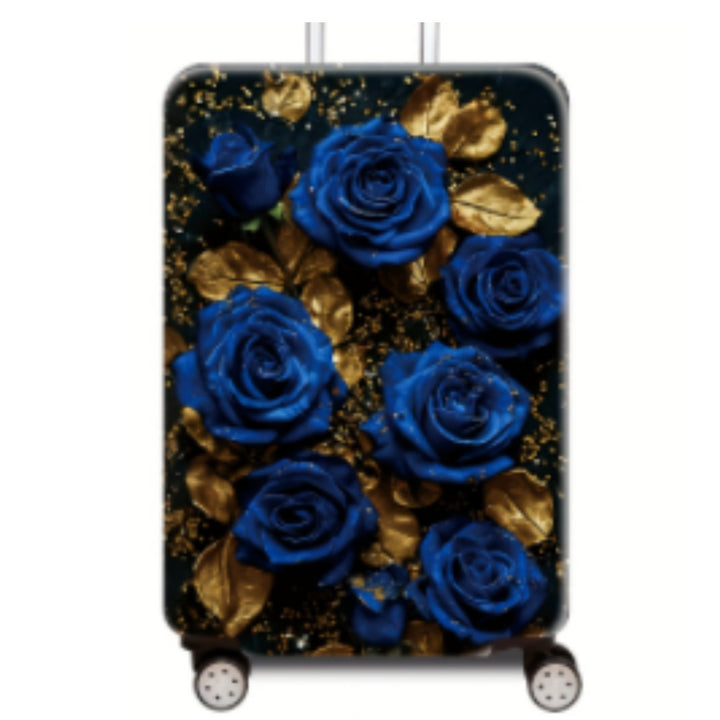 Women's hard-shell travel suitcase with elegant lotus design Kalsten