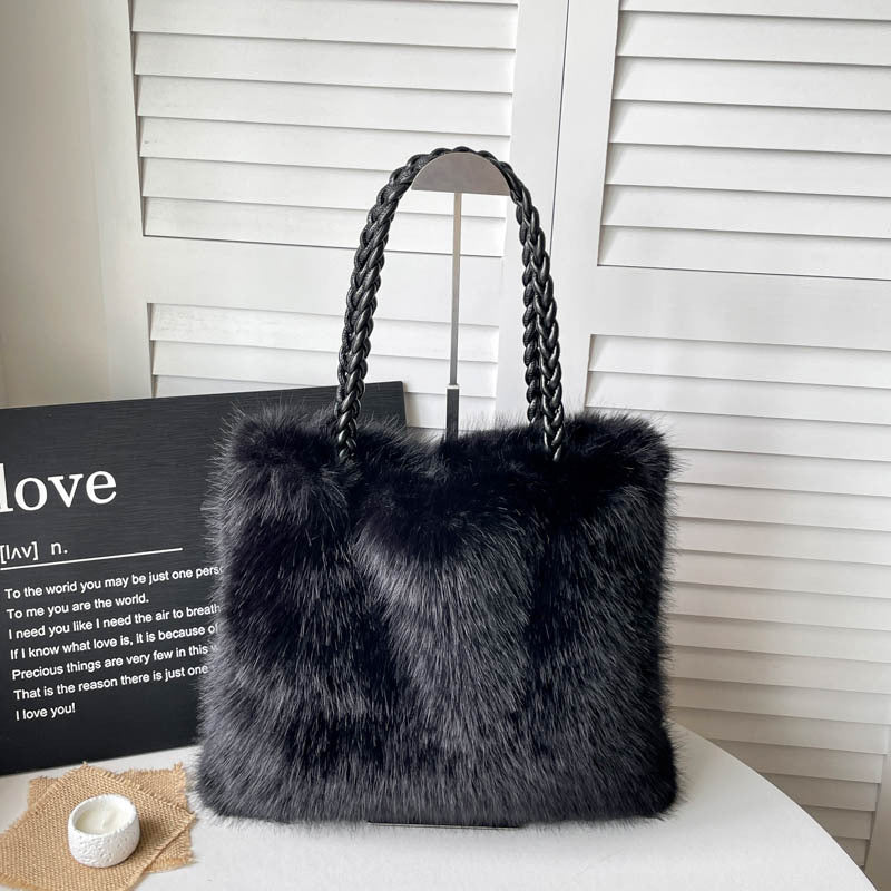 Luxurious Faux Fur Tote Bag