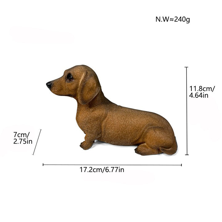 Colorful decorative figure of a dog in modern design Kalsten