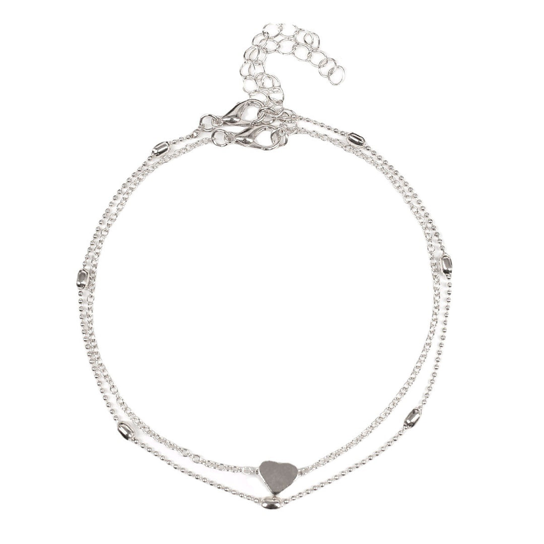 Double Layered Heart Charm Necklace Kalsten