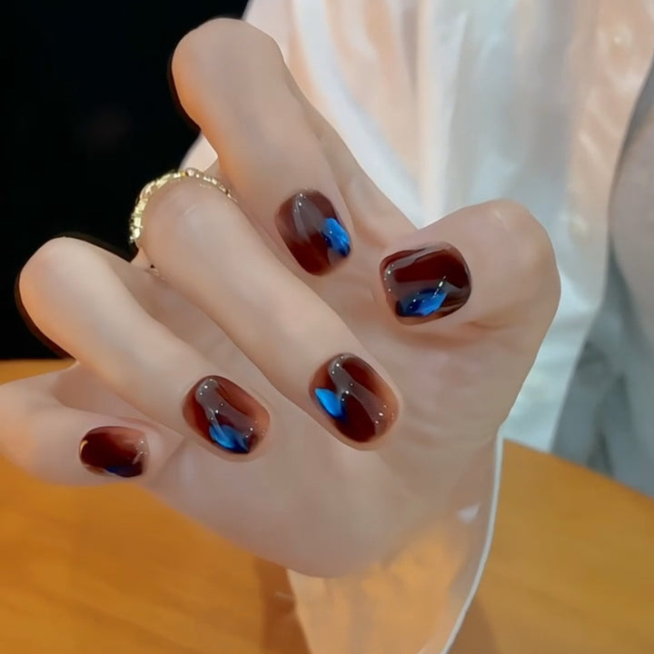 Artificial Nails in Modern Gradient Colors Kalsten